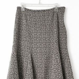 Cato Black and White A-Line Skirt